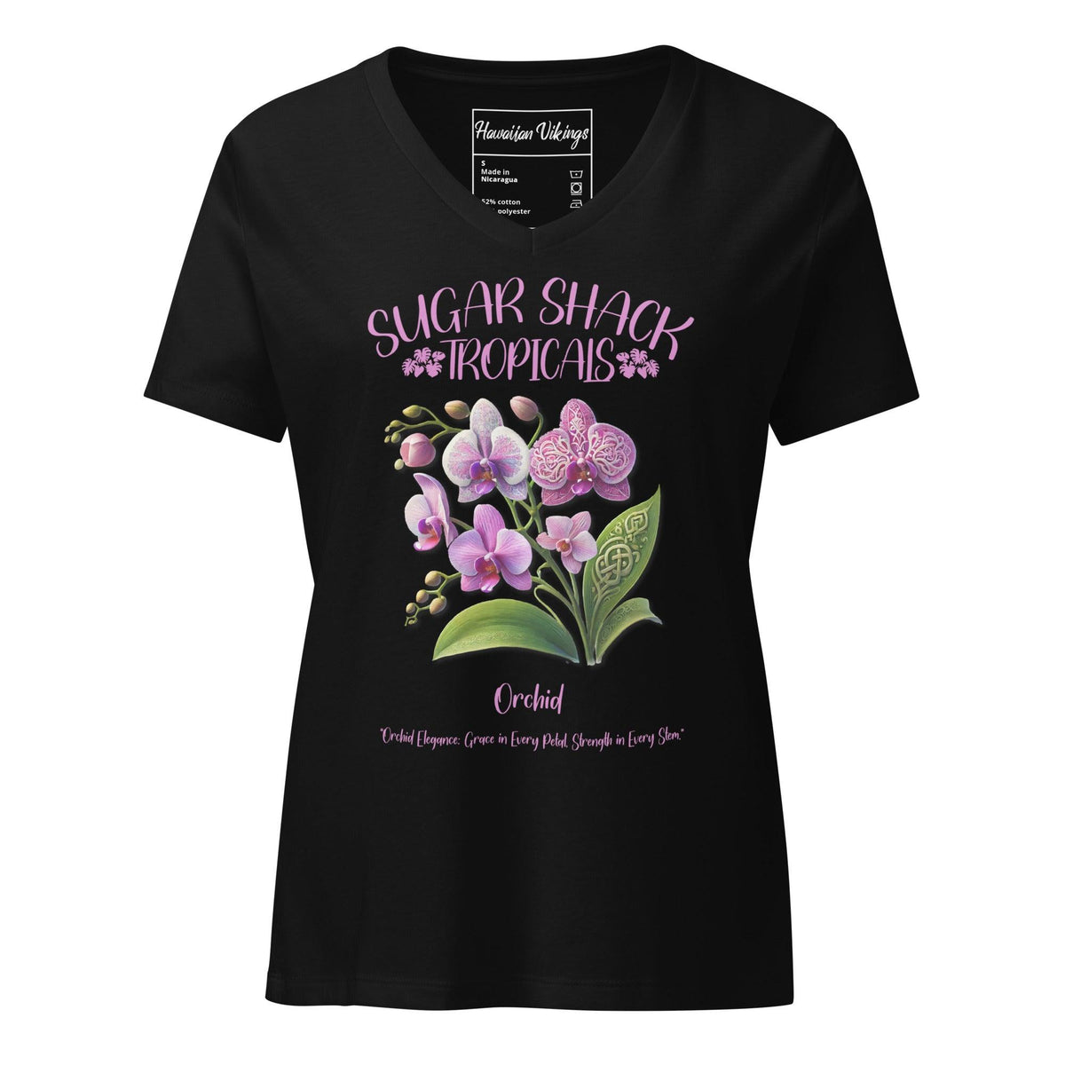Orchid Women’s relaxed v-neck t-shirt - Hawaiian Vikings