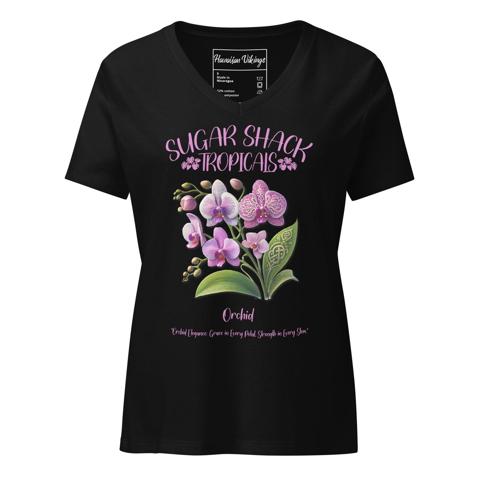 Orchid Women’s relaxed v-neck t-shirt - Hawaiian Vikings