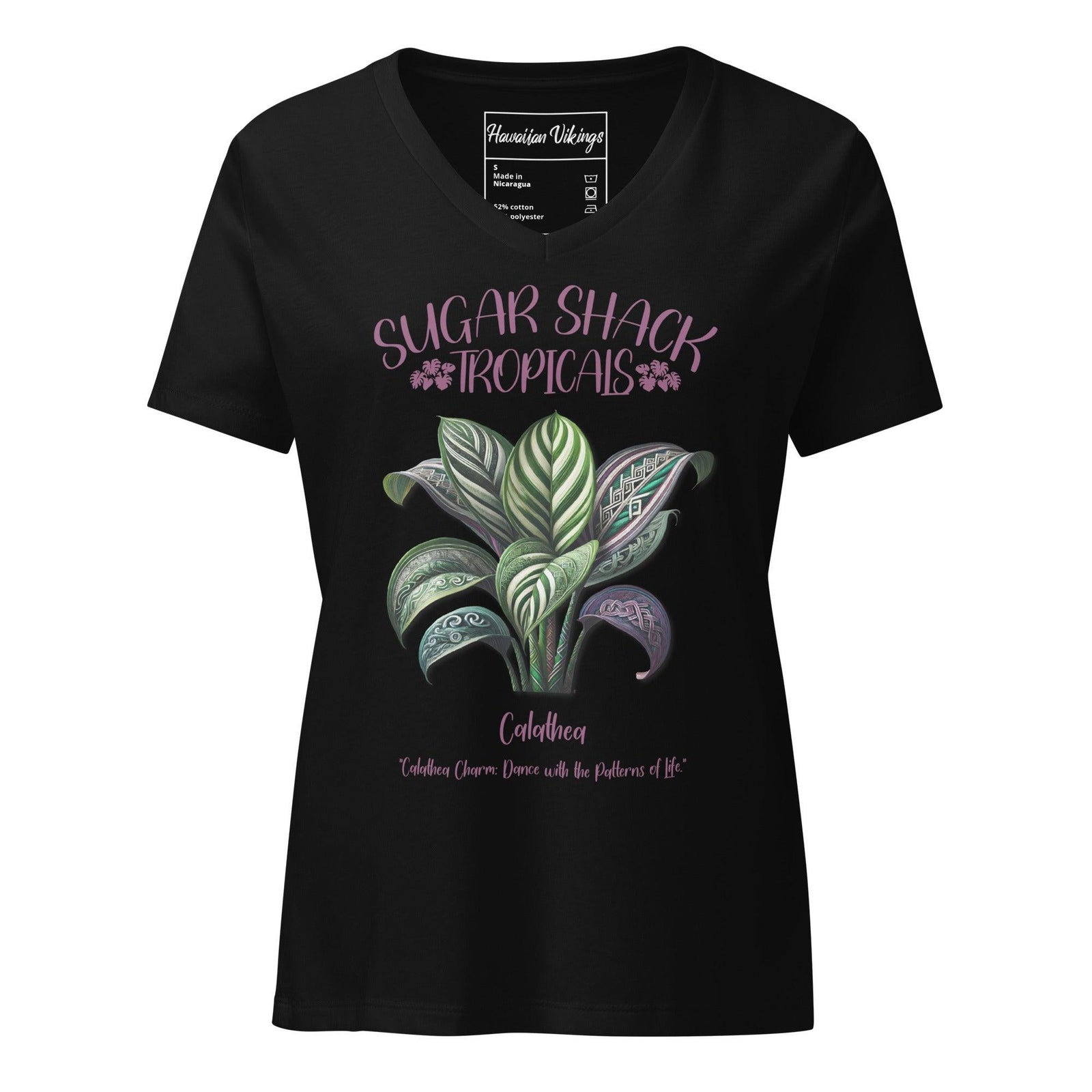 Calathea Women’s relaxed v-neck t-shirt - Hawaiian Vikings