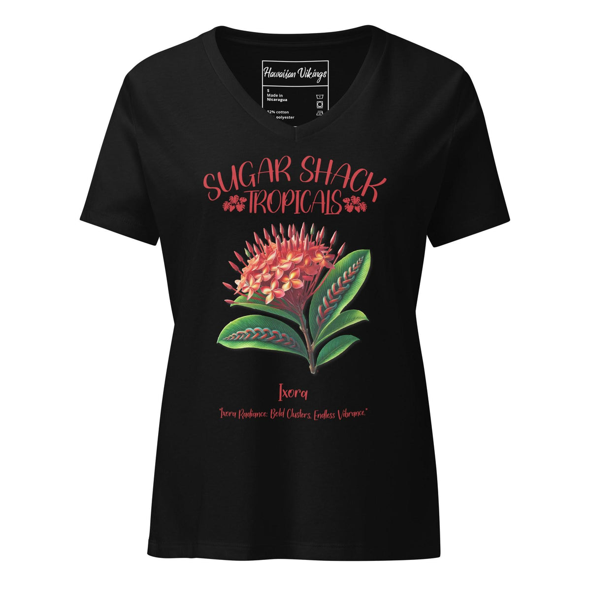 Ixora Women’s relaxed v-neck t-shirt - Hawaiian Vikings