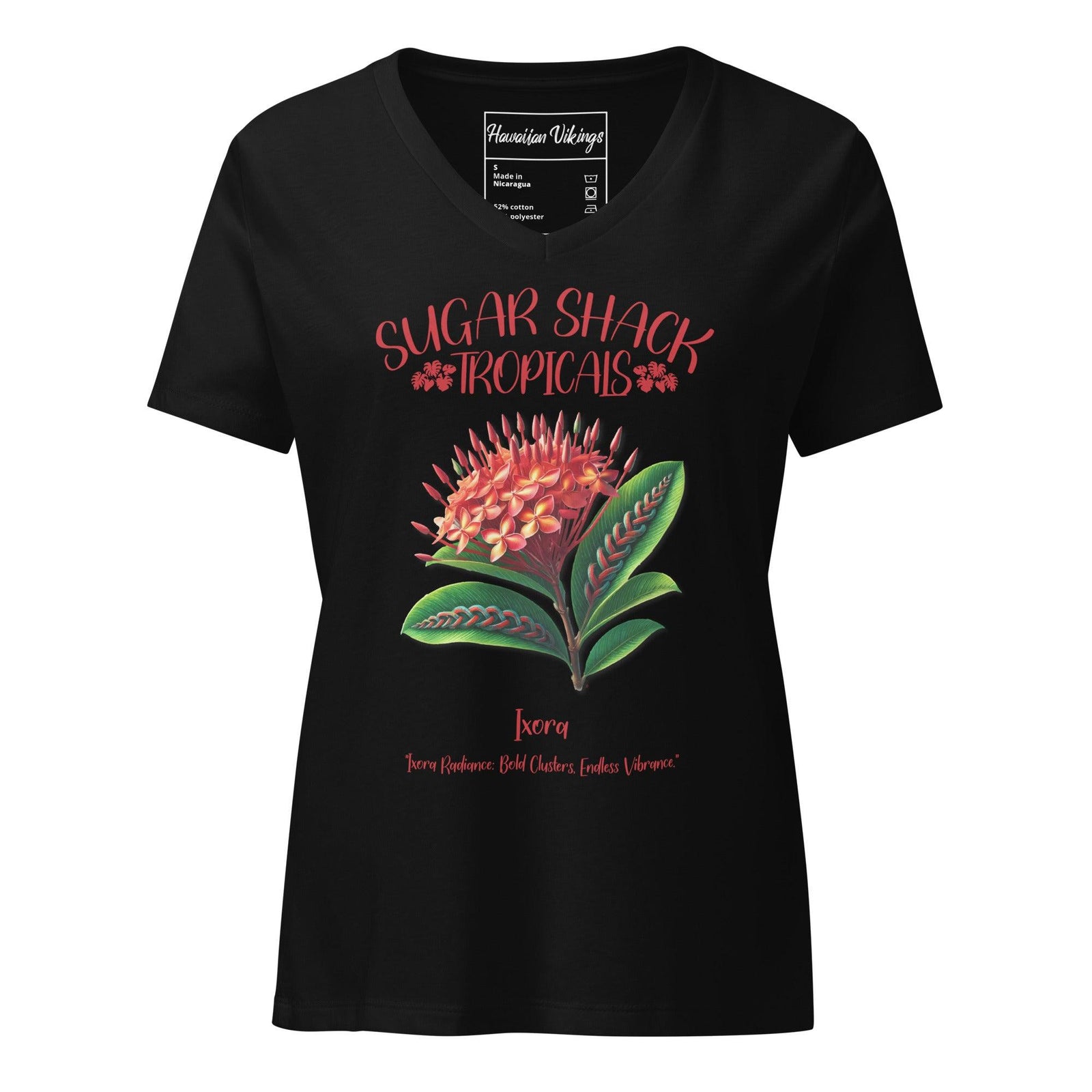 Ixora Women’s relaxed v-neck t-shirt - Hawaiian Vikings