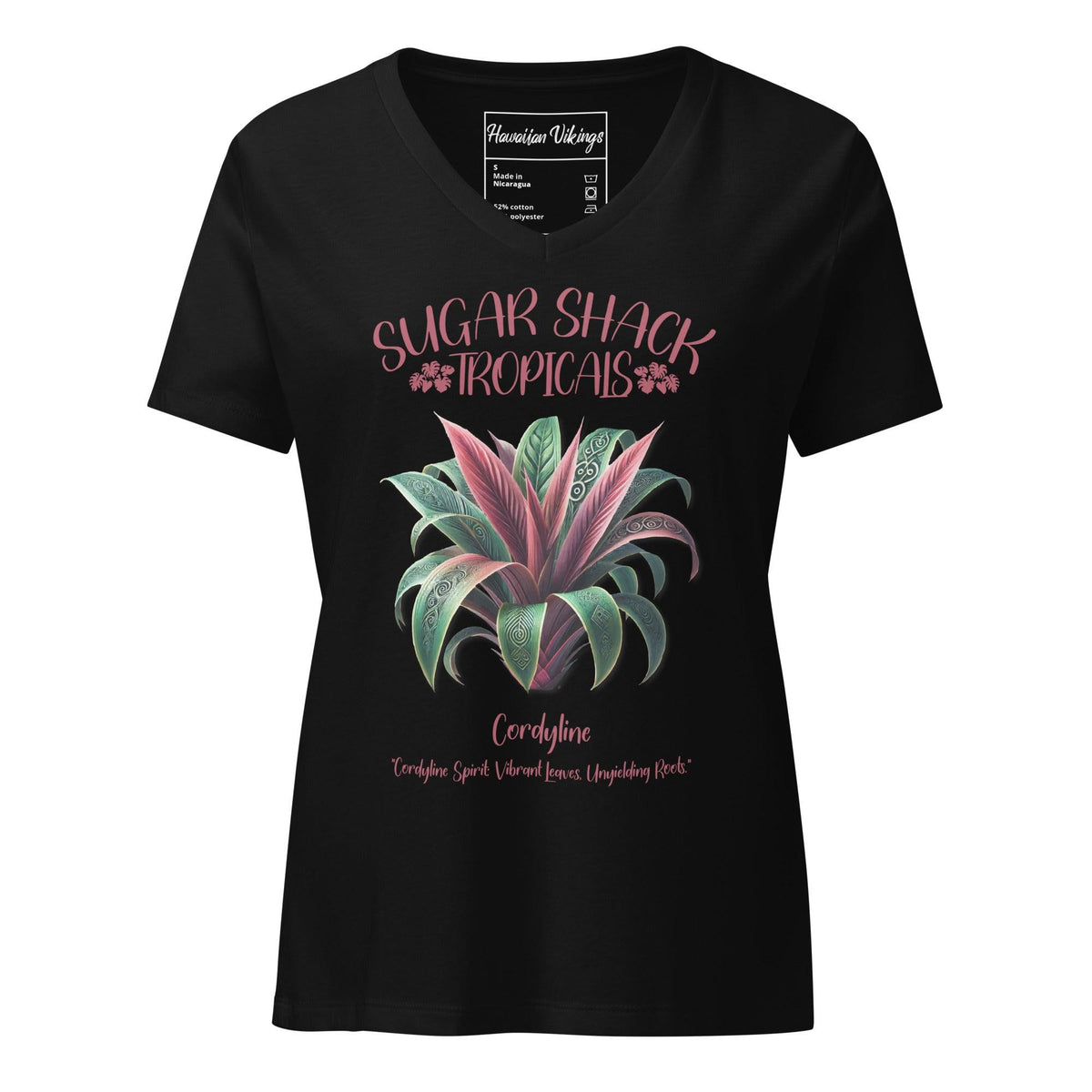 Cordyline Women’s relaxed v-neck t-shirt - Hawaiian Vikings
