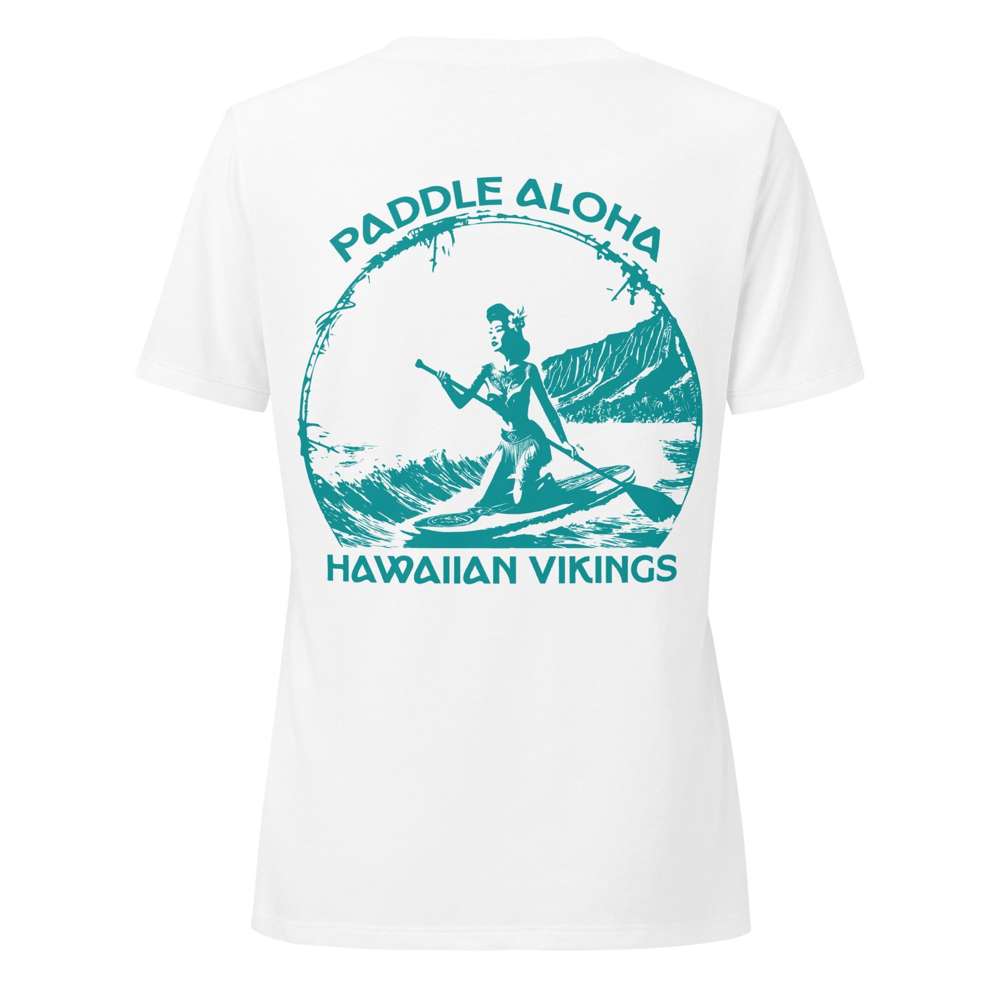 Paddle Aloha Women’s V-Neck T-Shirt - Hawaiian Vikings