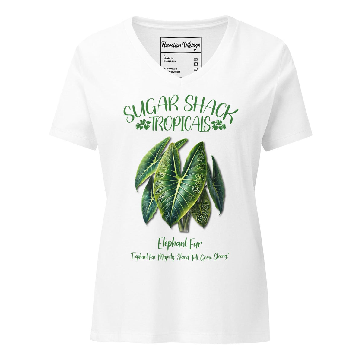 Elephant Ear Women’s relaxed v-neck t-shirt - Hawaiian Vikings