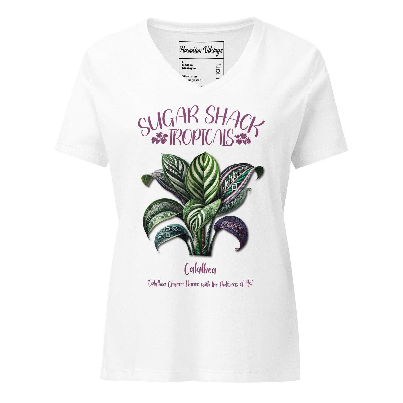 Calathea Women’s relaxed v-neck t-shirt - Hawaiian Vikings