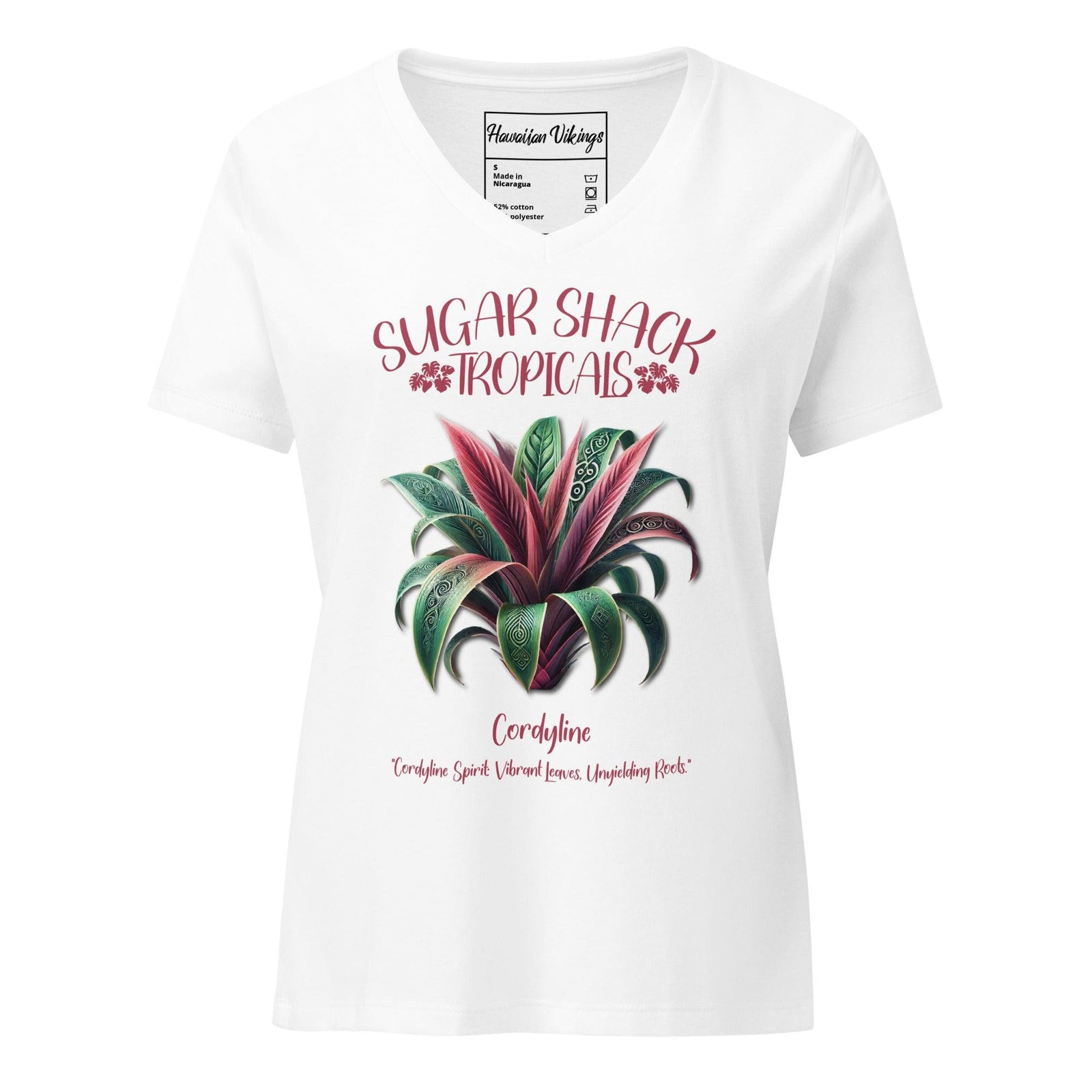 Cordyline Women’s relaxed v-neck t-shirt - Hawaiian Vikings