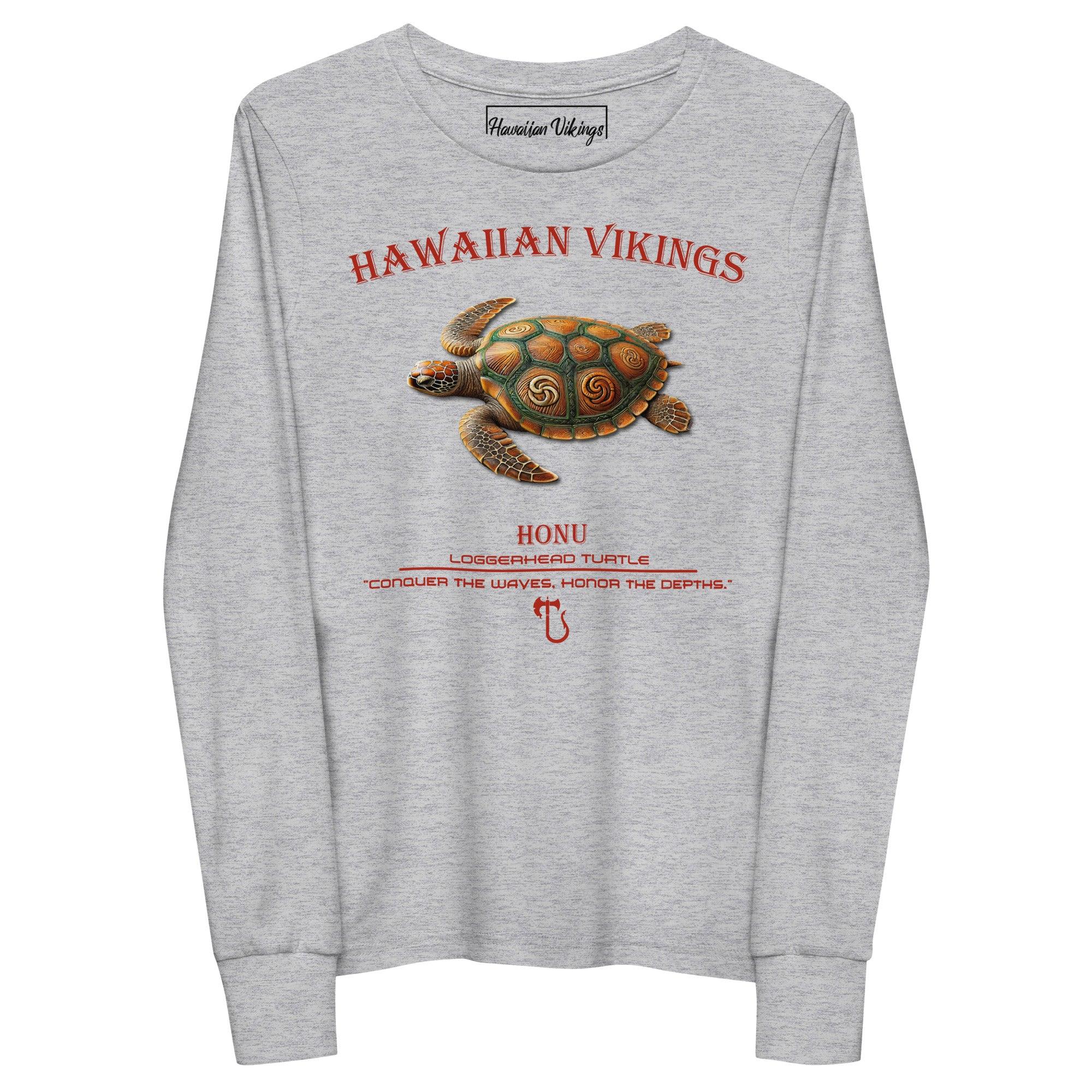 Loggerhead Turtle Youth Long Sleeve Tee - Hawaiian Vikings