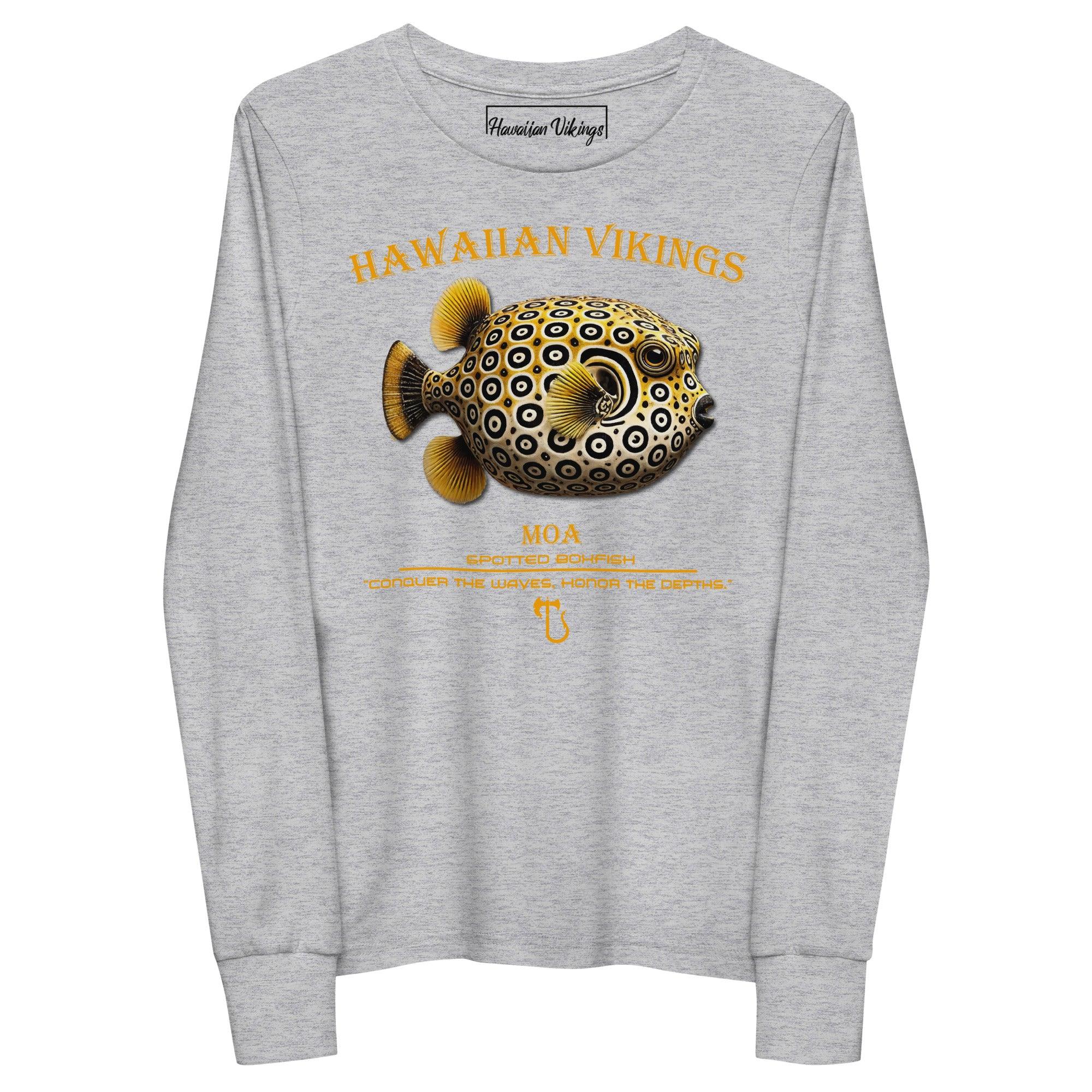 Spotted Boxfish Youth Long Sleeve Tee - Hawaiian Vikings