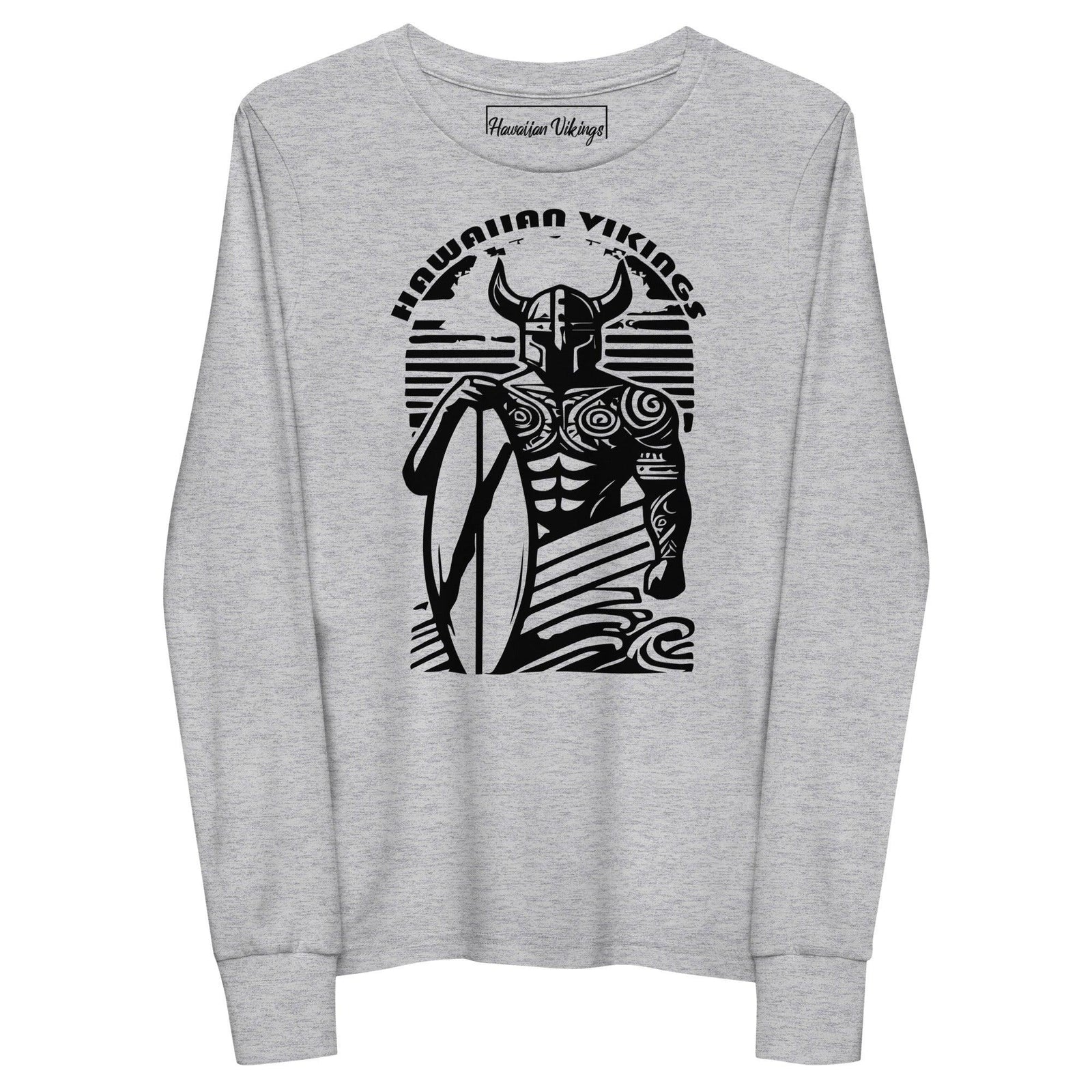 Viking Surfer Youth Long Sleeve Tee - Hawaiian Vikings