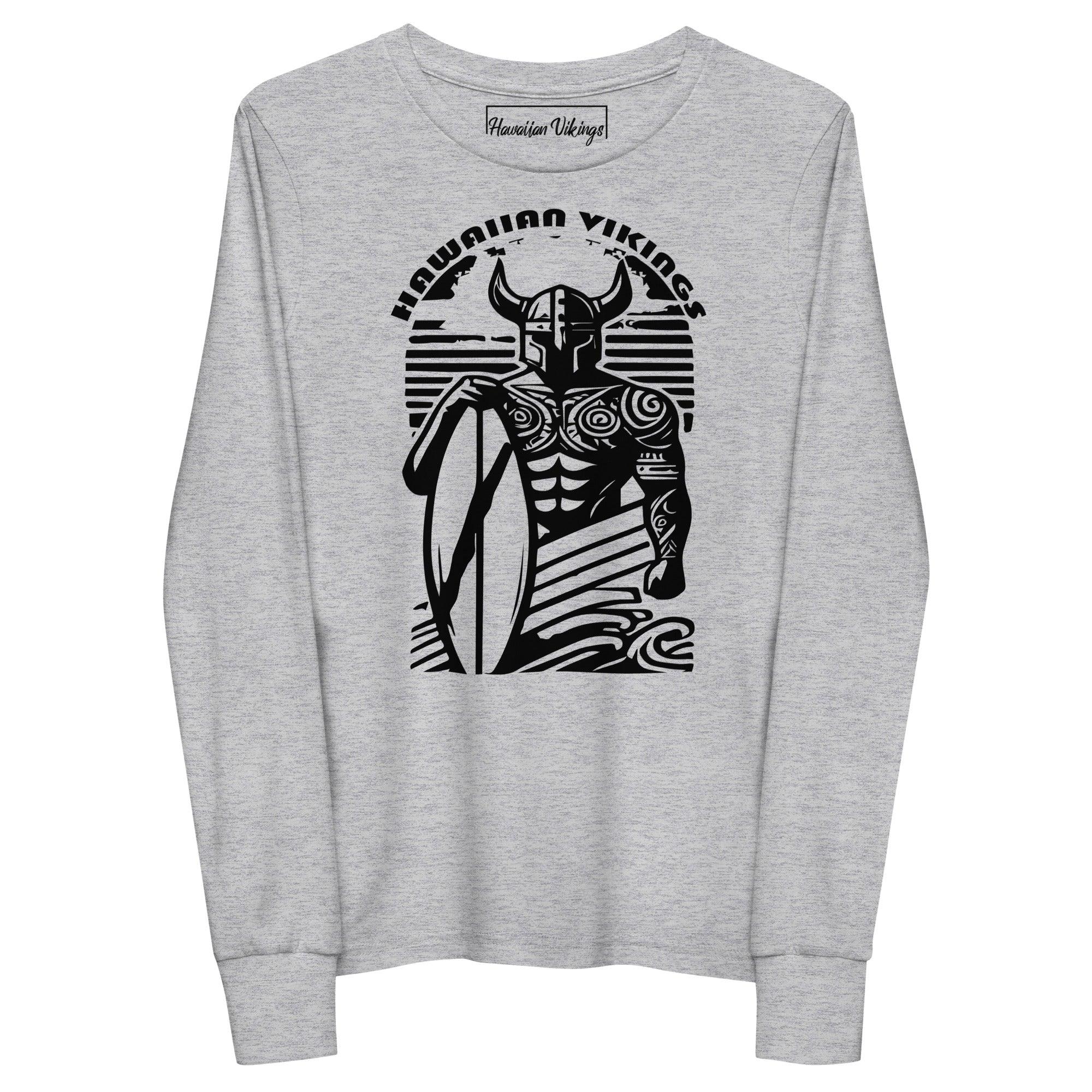 Viking Surfer Youth Long Sleeve Tee - Hawaiian Vikings