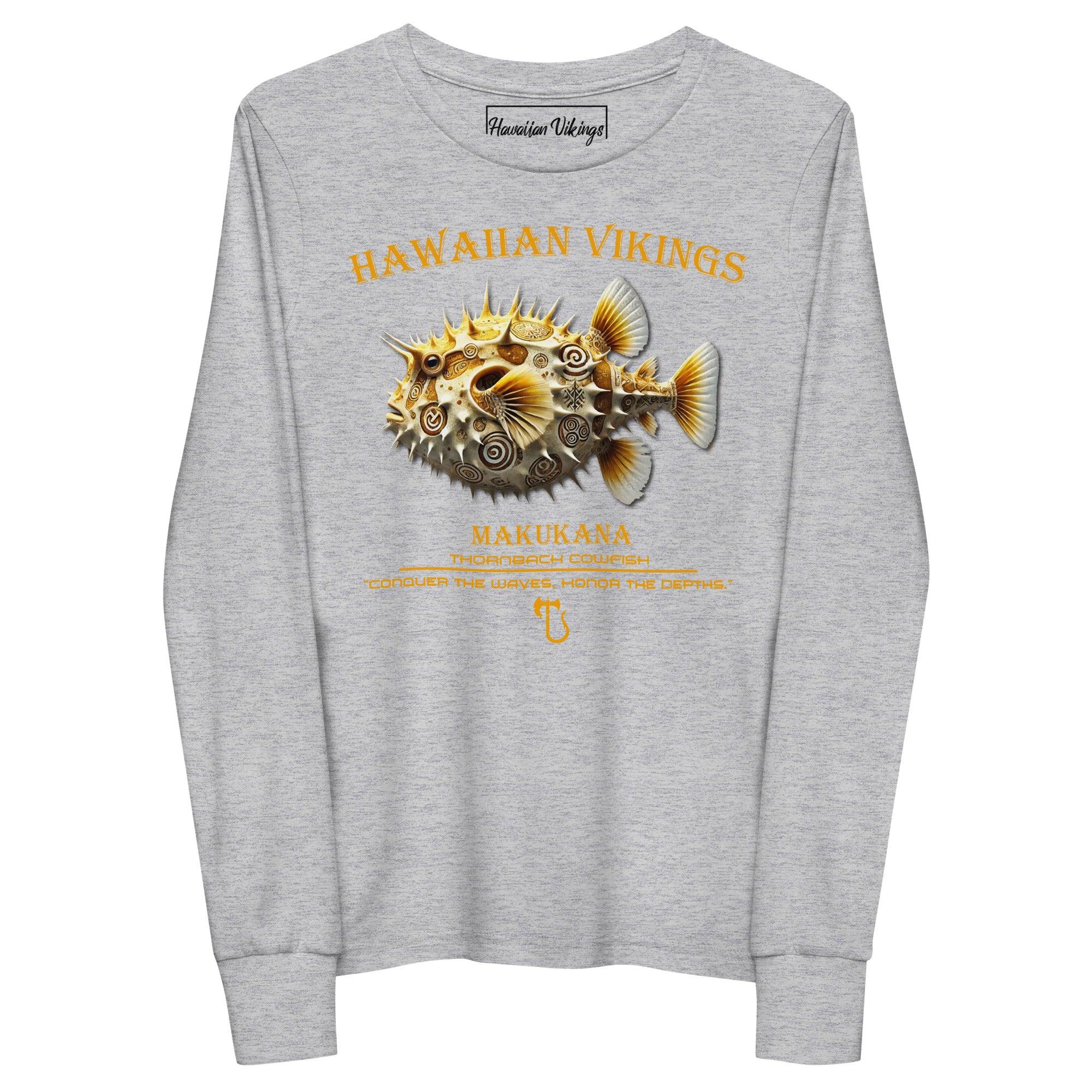 Thornback Cowfish Youth Long Sleeve Tee - Hawaiian Vikings