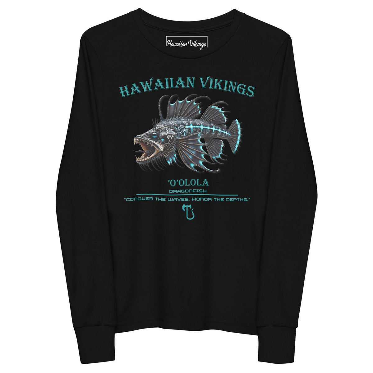 Dragonfish Youth Long Sleeve Tee - Hawaiian Vikings
