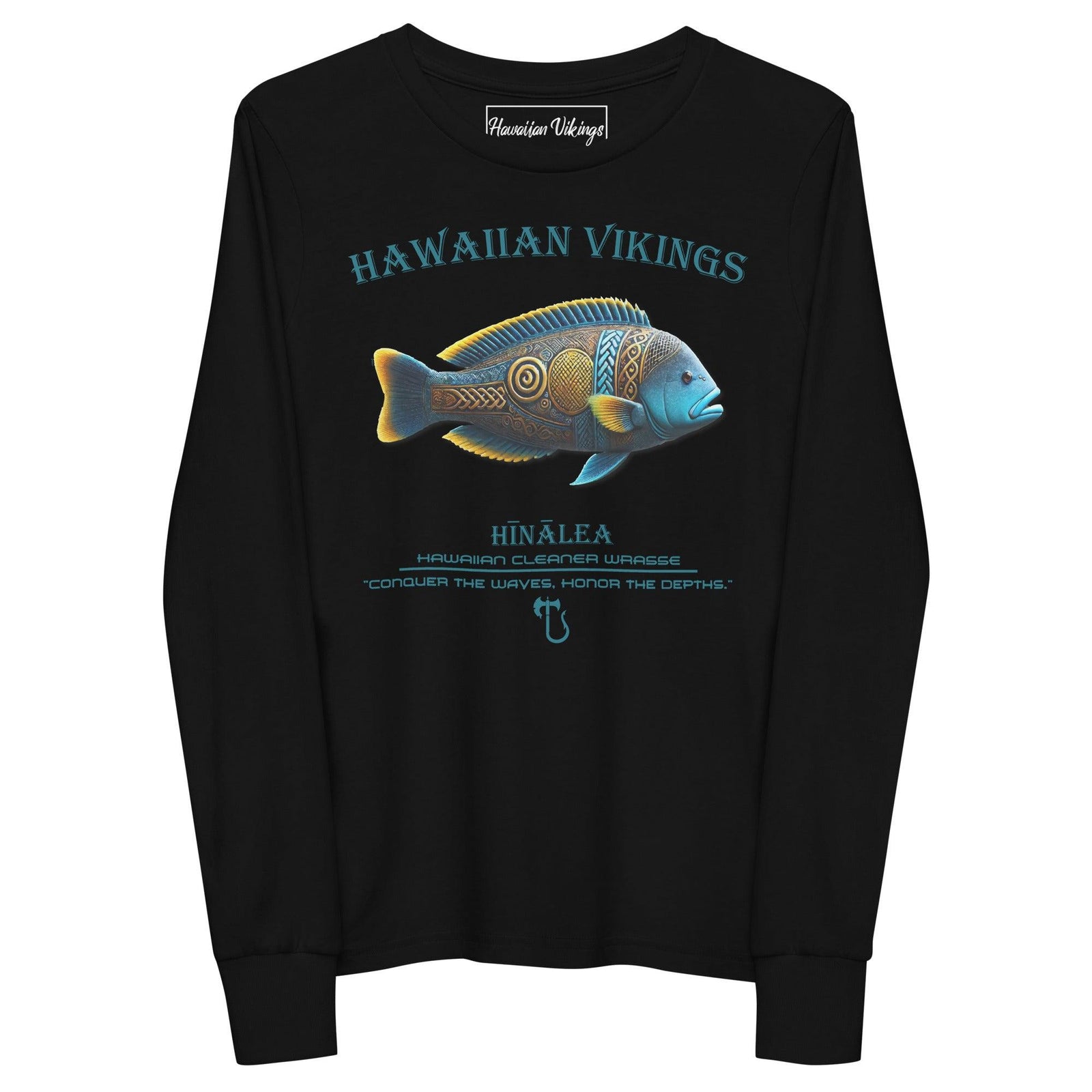 Hawaiian Cleaner Wrasse Youth Long Sleeve Tee - Hawaiian Vikings