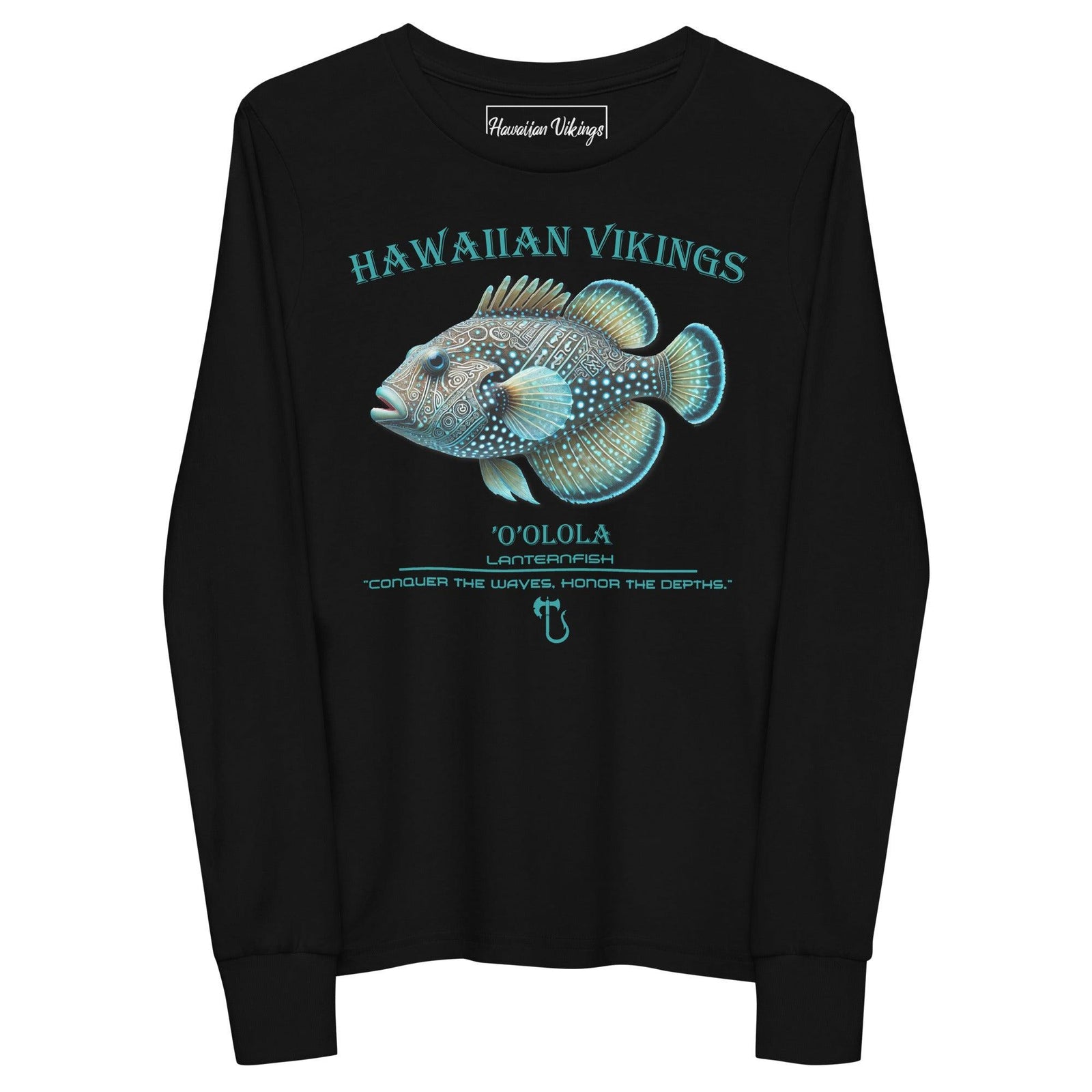 Lanternfish Youth Long Sleeve Tee - Hawaiian Vikings