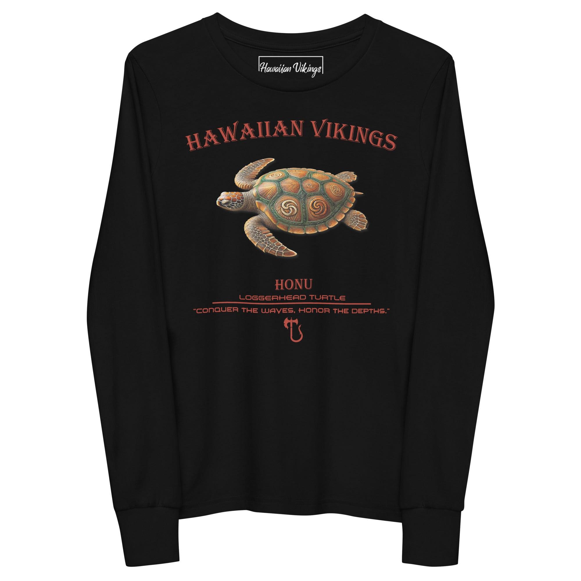 Loggerhead Turtle Youth Long Sleeve Tee - Hawaiian Vikings