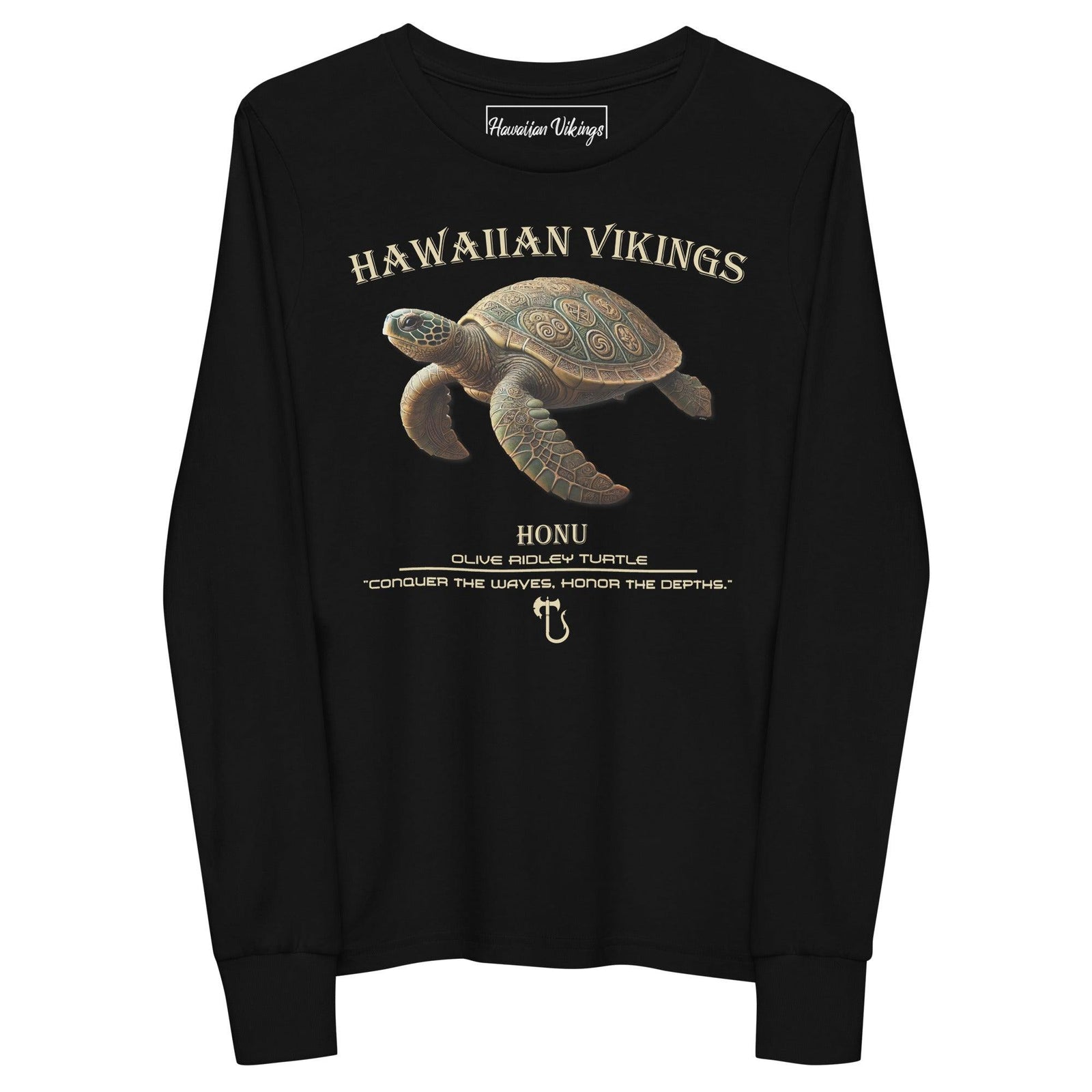 Olive Ridley Turtle Youth Long Sleeve Tee - Hawaiian Vikings