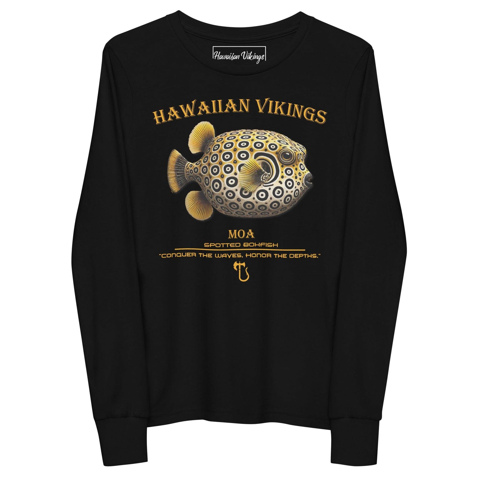 Spotted Boxfish Youth Long Sleeve Tee - Hawaiian Vikings