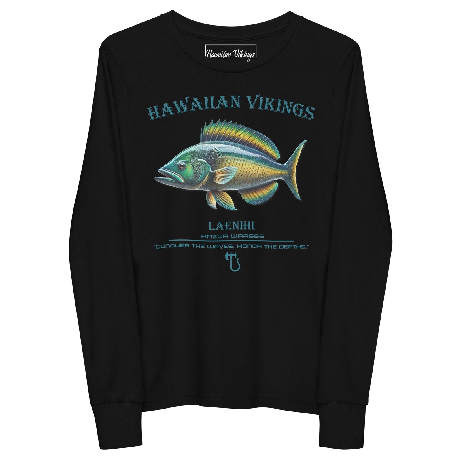 Razor Wrasse Youth Long Sleeve Tee - Hawaiian Vikings