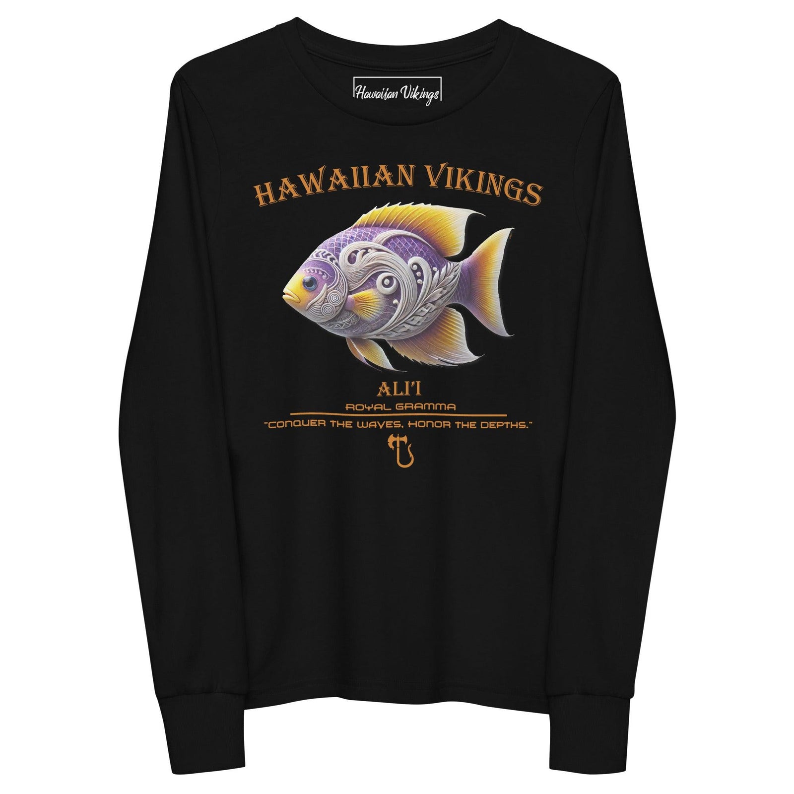 Royal Gramma Youth Long Sleeve Tee - Hawaiian Vikings