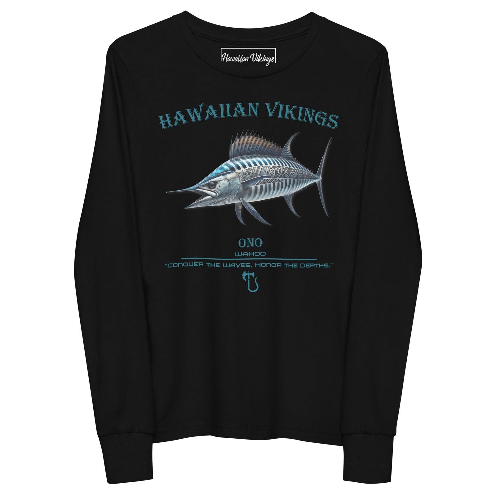 Wahoo Youth Long Sleeve Tee - Hawaiian Vikings
