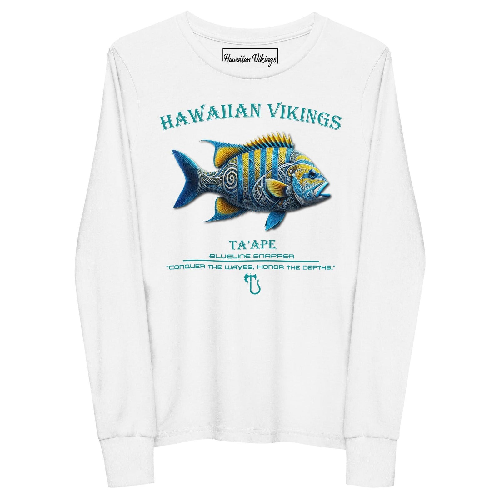 Blueline Snapper Youth Long Sleeve Tee - Hawaiian Vikings