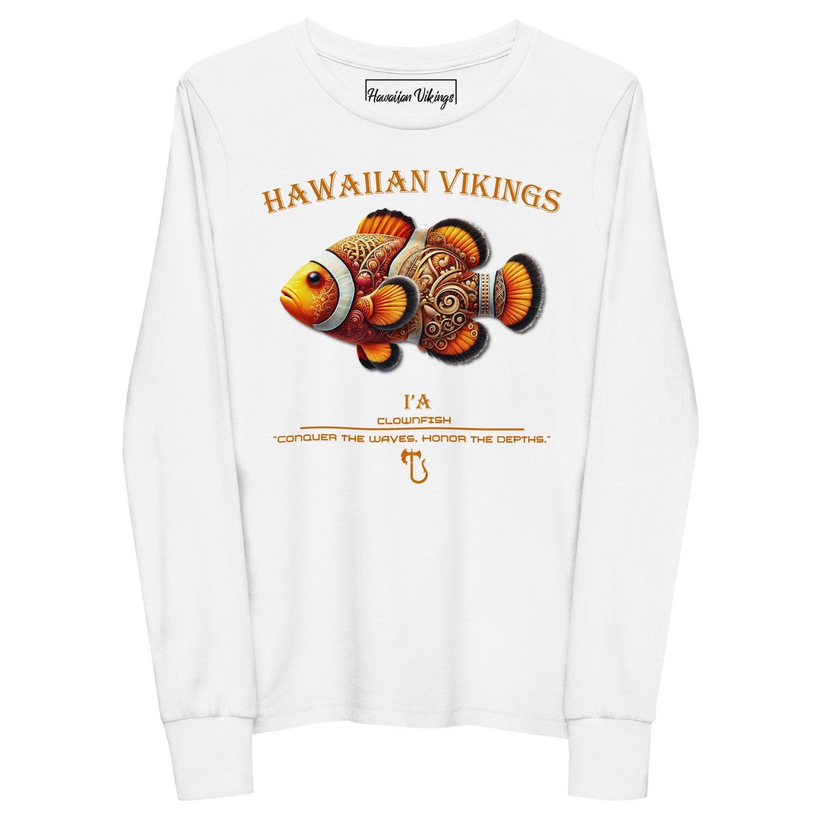 Clownfish Youth Long Sleeve Tee - Hawaiian Vikings