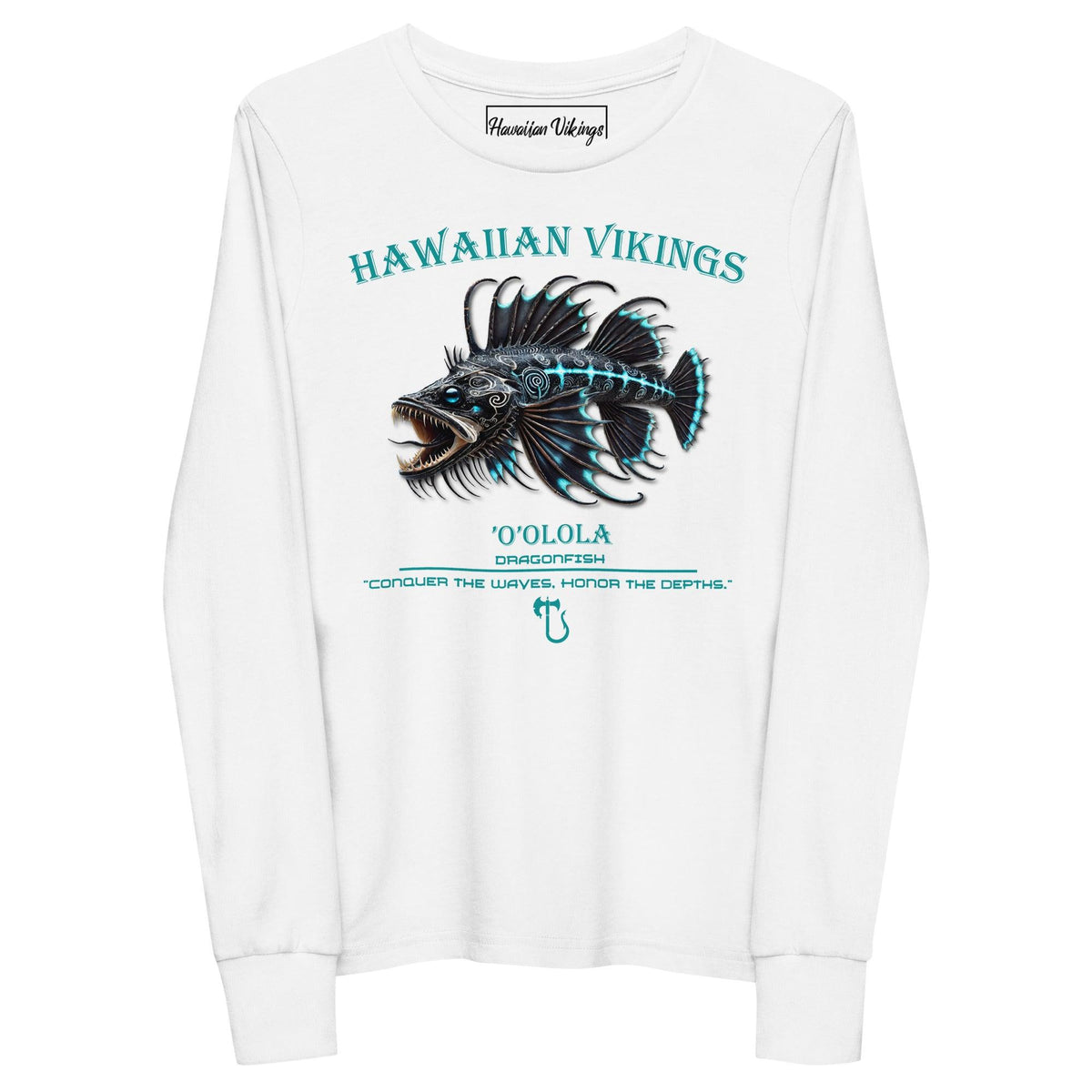 Dragonfish Youth Long Sleeve Tee - Hawaiian Vikings