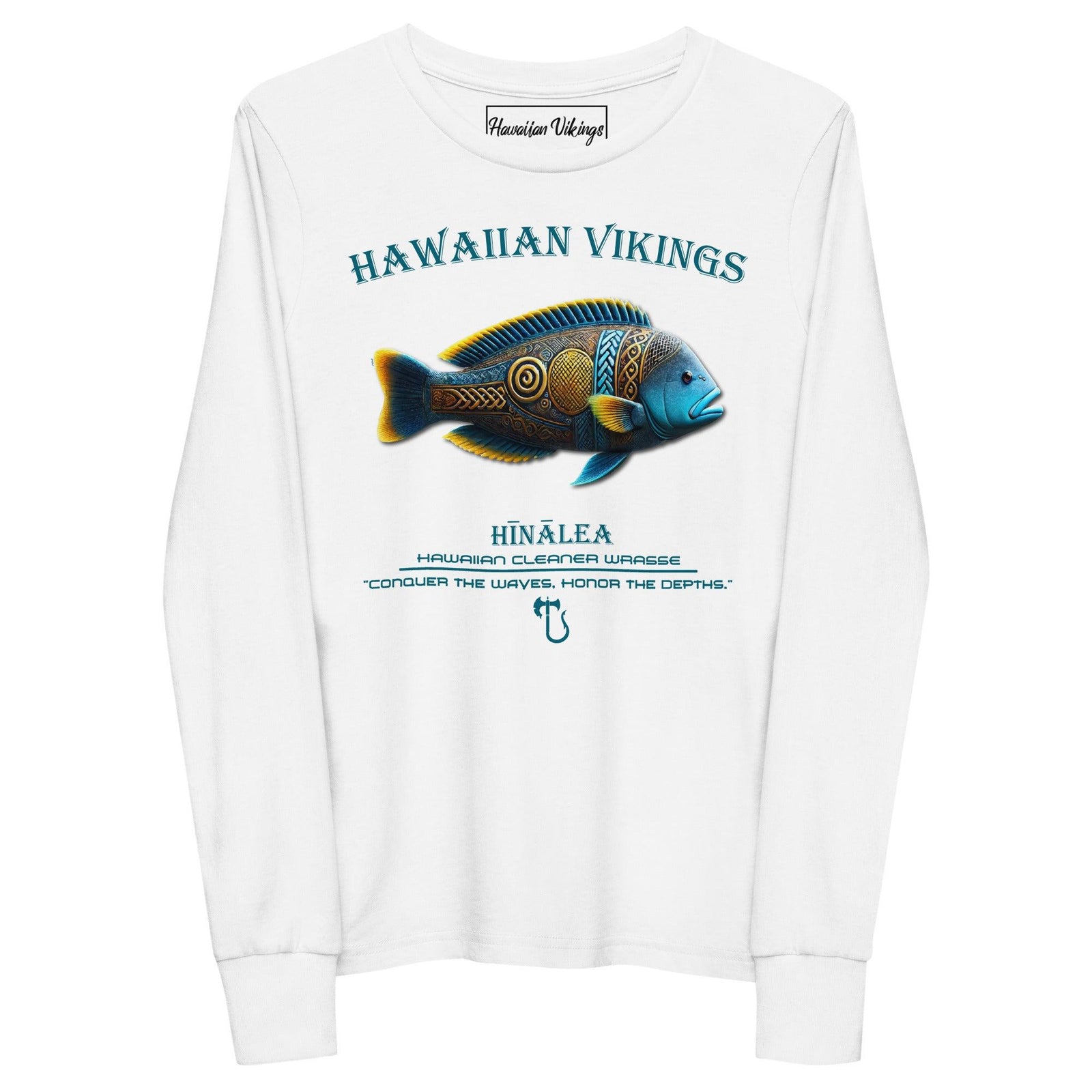 Hawaiian Cleaner Wrasse Youth Long Sleeve Tee - Hawaiian Vikings
