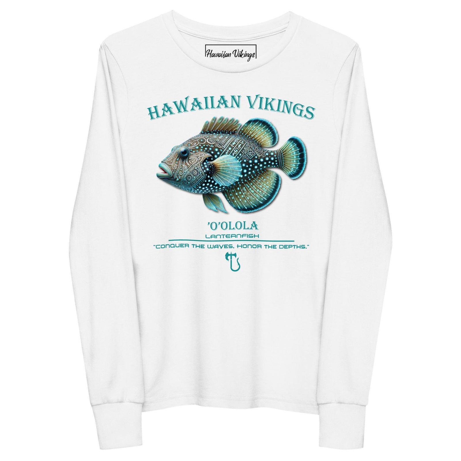 Lanternfish Youth Long Sleeve Tee - Hawaiian Vikings