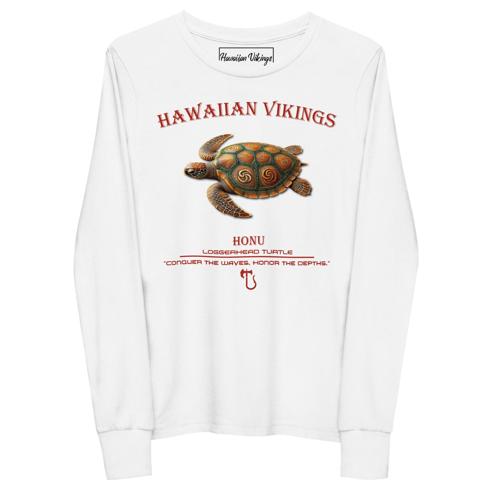 Loggerhead Turtle Youth Long Sleeve Tee - Hawaiian Vikings