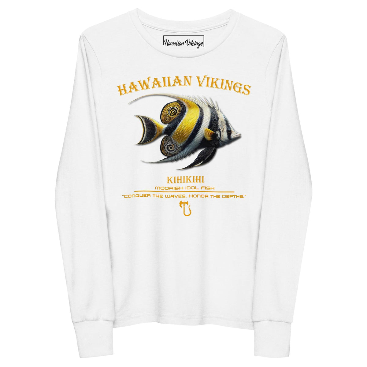 Moorish Idol Youth Long Sleeve Tee - Hawaiian Vikings