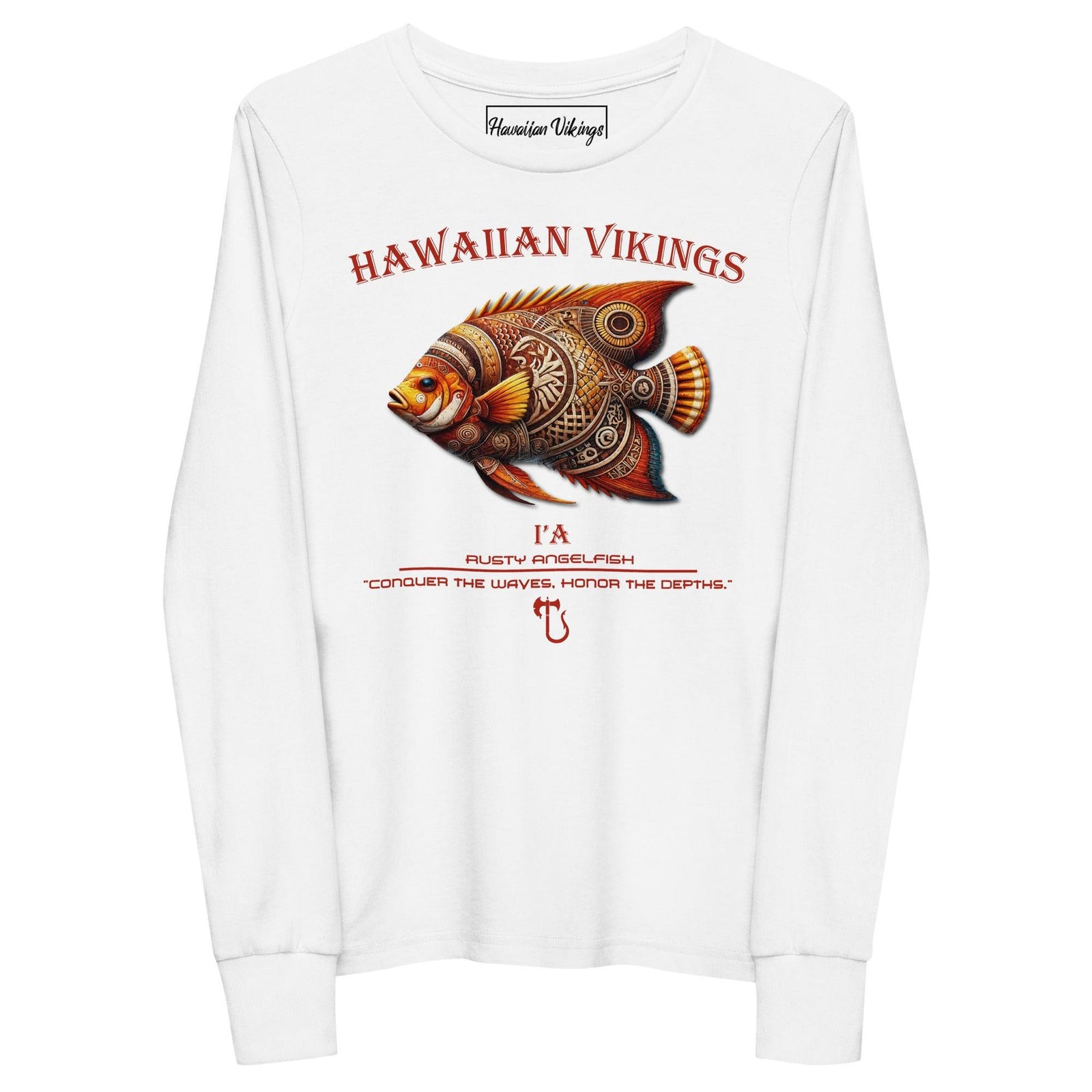 Rusty Angelfish Youth Long Sleeve Tee - Hawaiian Vikings