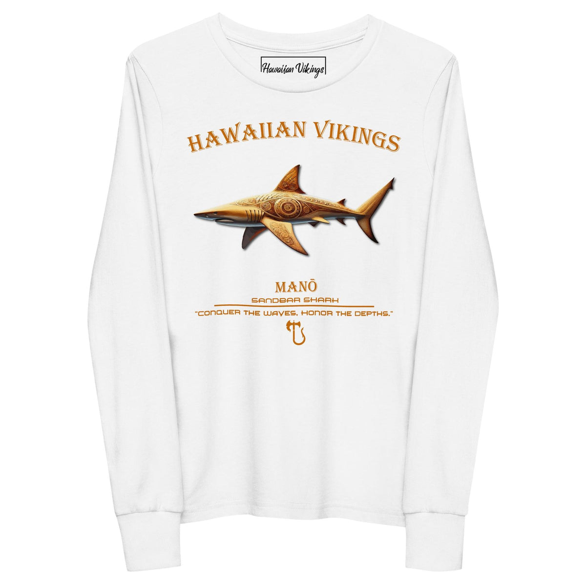 Sandbar Shark Youth Long Sleeve Tee - Hawaiian Vikings