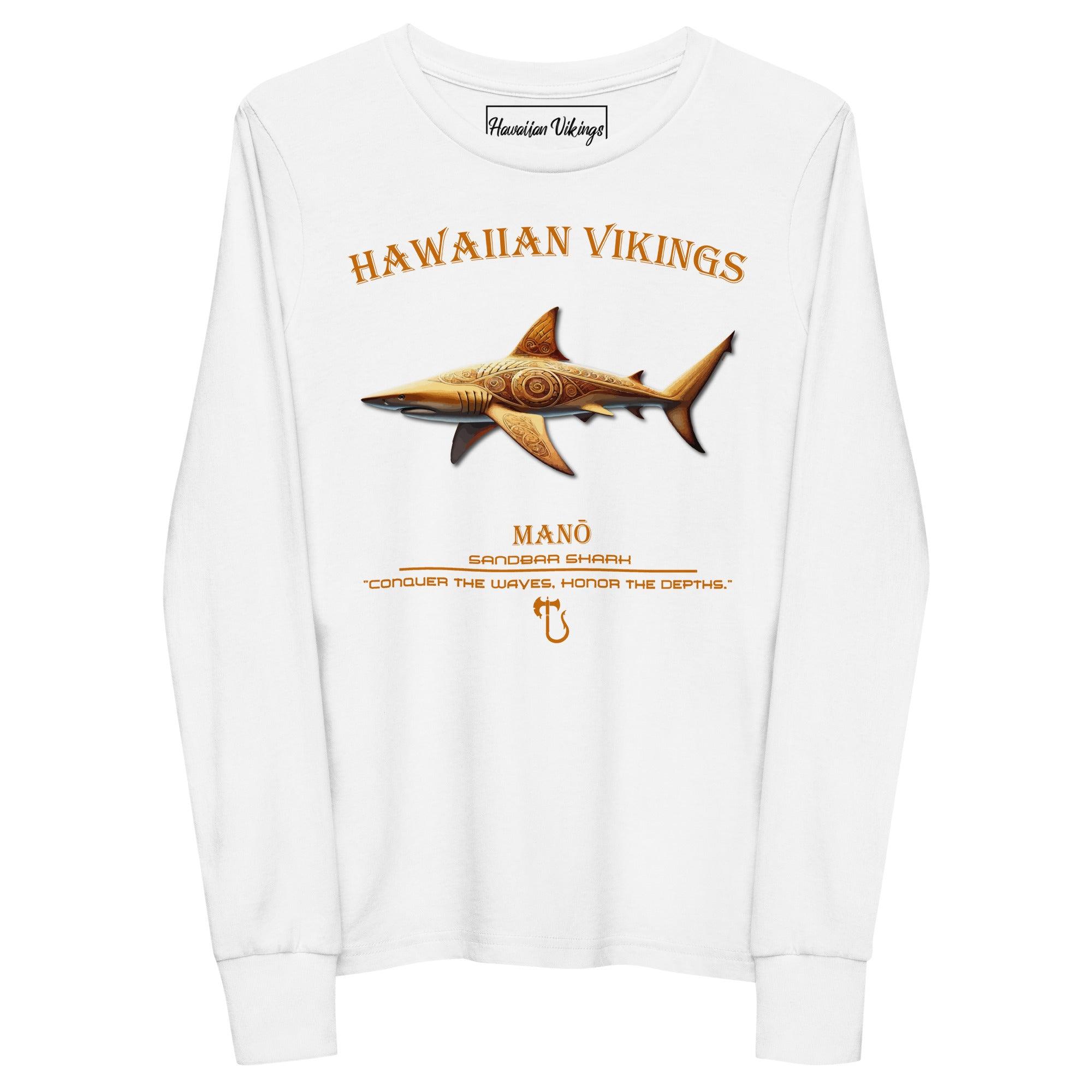 Sandbar Shark Youth Long Sleeve Tee - Hawaiian Vikings