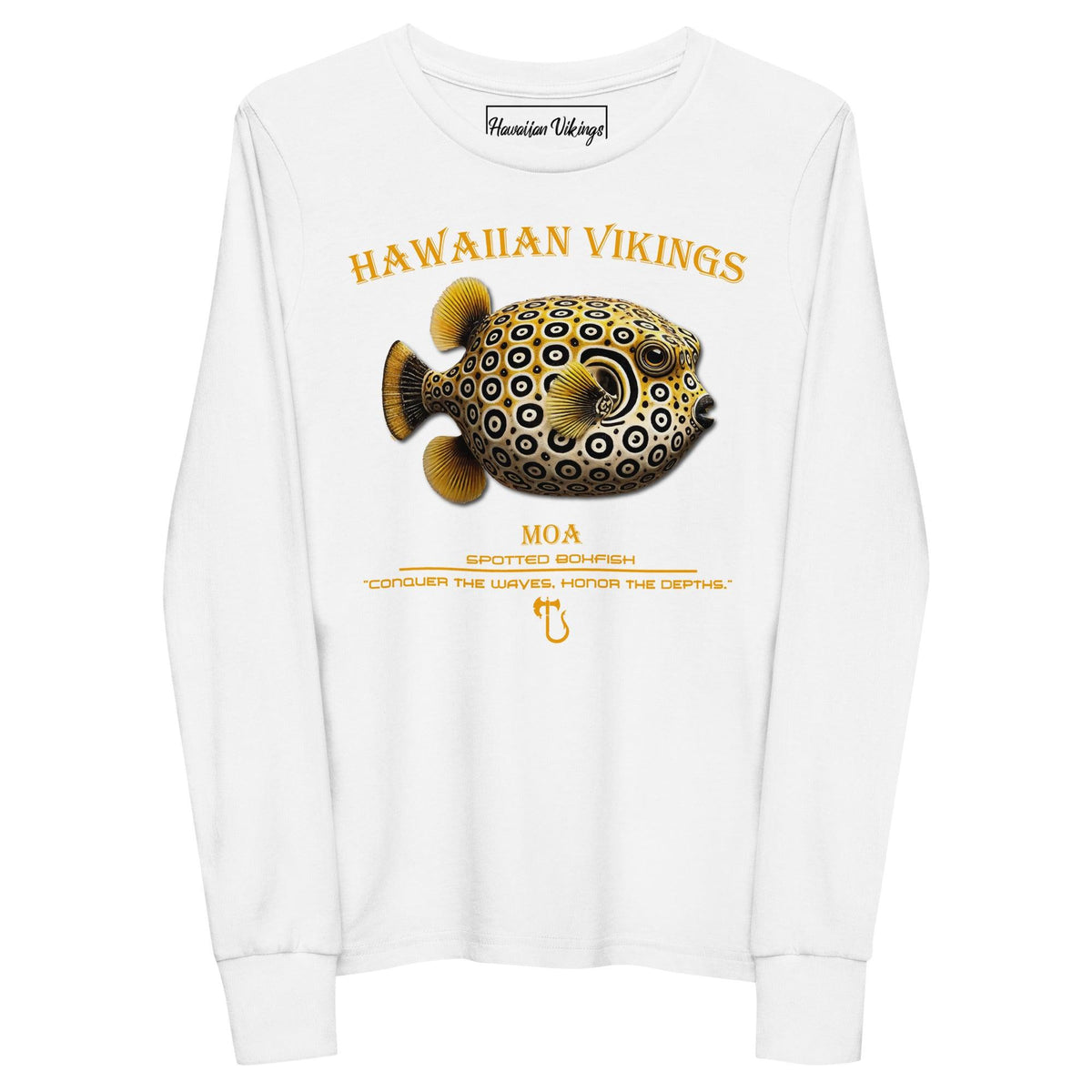 Spotted Boxfish Youth Long Sleeve Tee - Hawaiian Vikings