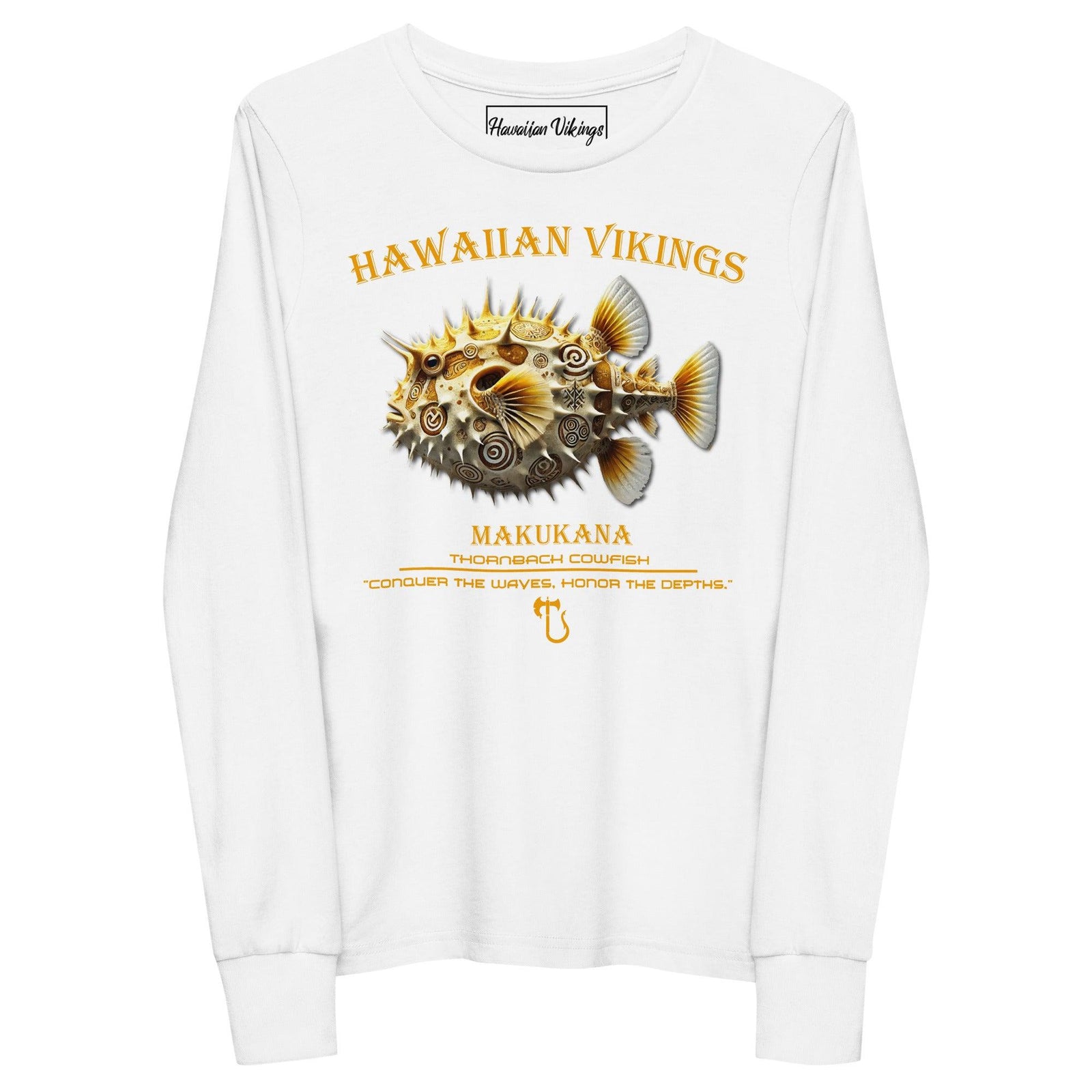 Thornback Cowfish Youth Long Sleeve Tee - Hawaiian Vikings