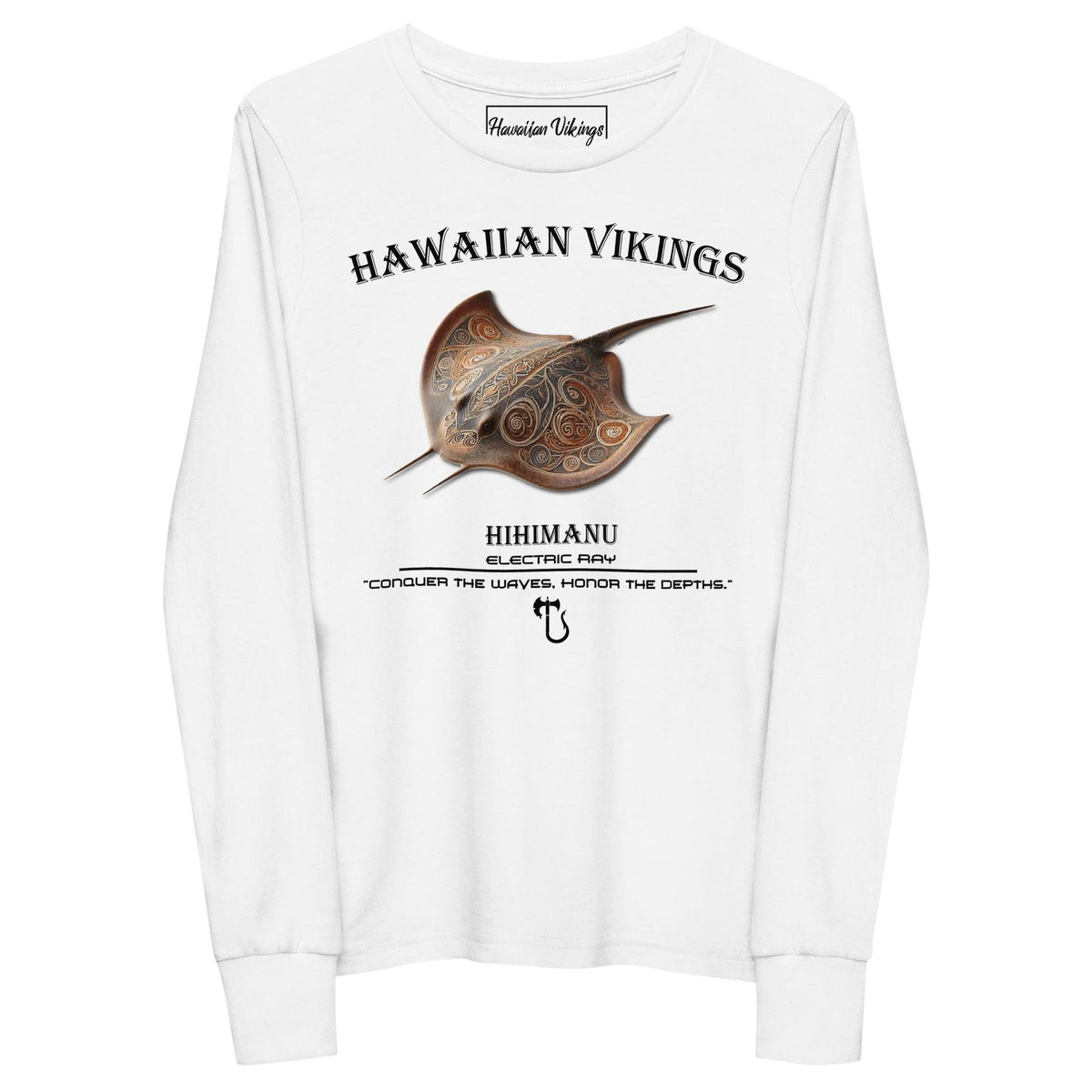Electric Ray Youth Long Sleeve Tee - Hawaiian Vikings