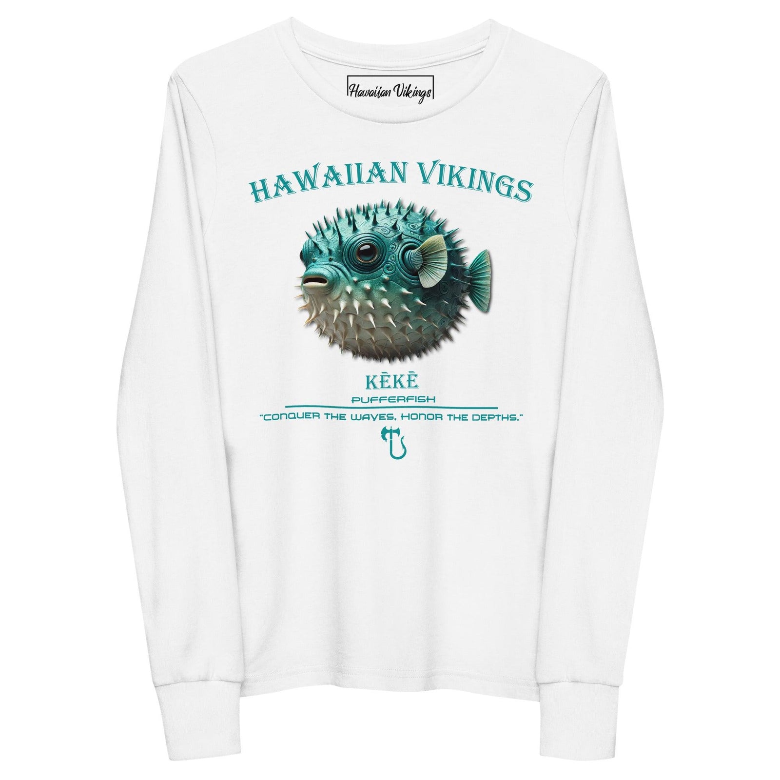 Pufferfish Youth Long Sleeve Tee - Hawaiian Vikings