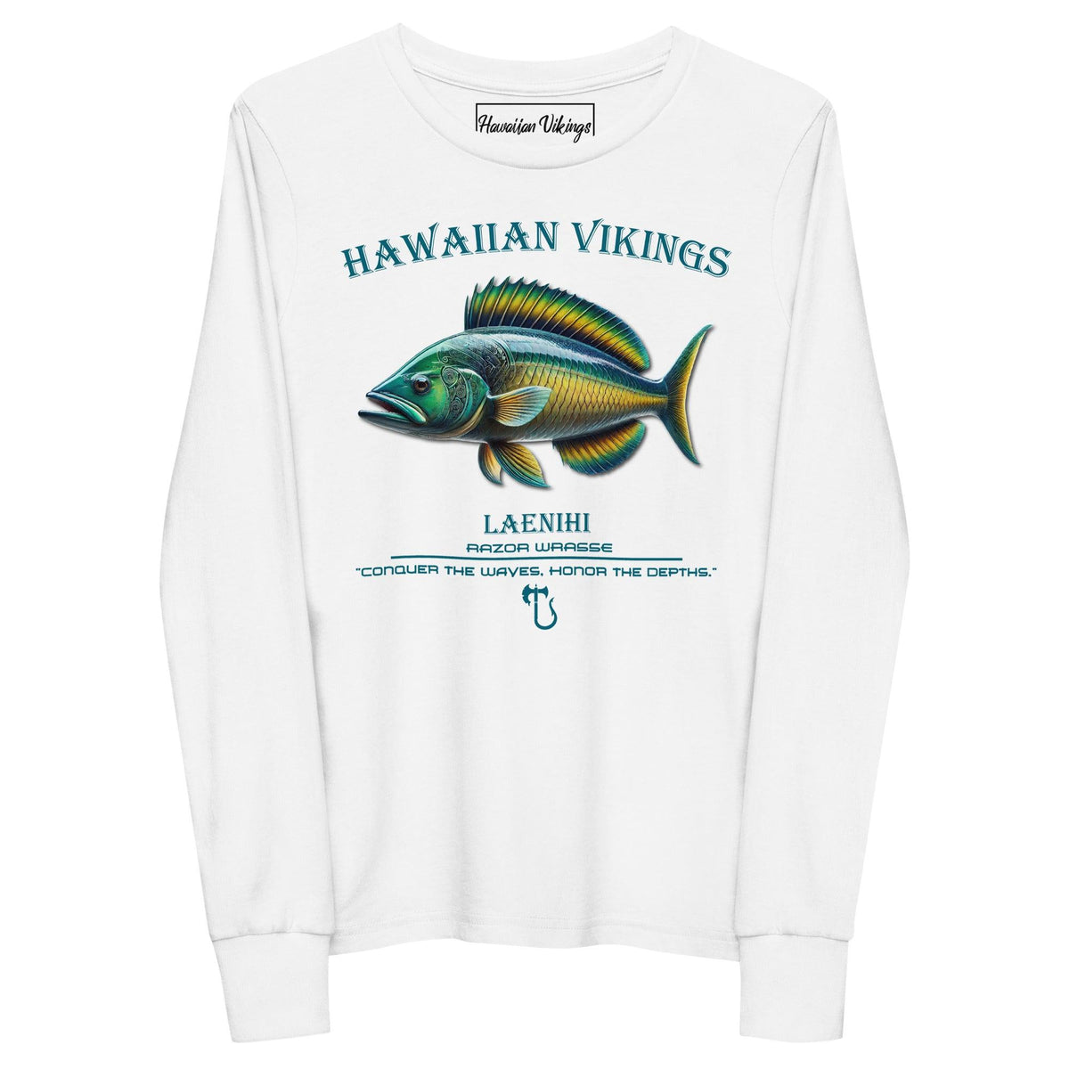 Razor Wrasse Youth Long Sleeve Tee - Hawaiian Vikings