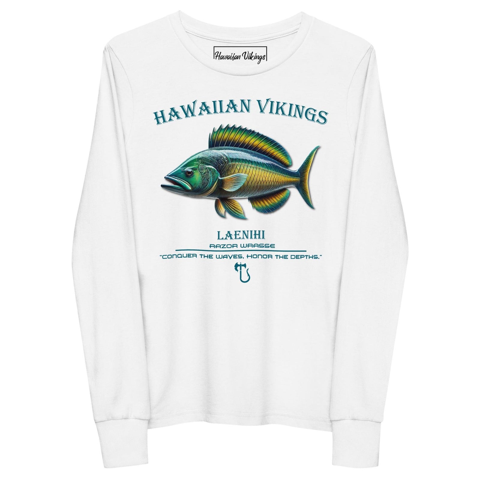 Razor Wrasse Youth Long Sleeve Tee - Hawaiian Vikings