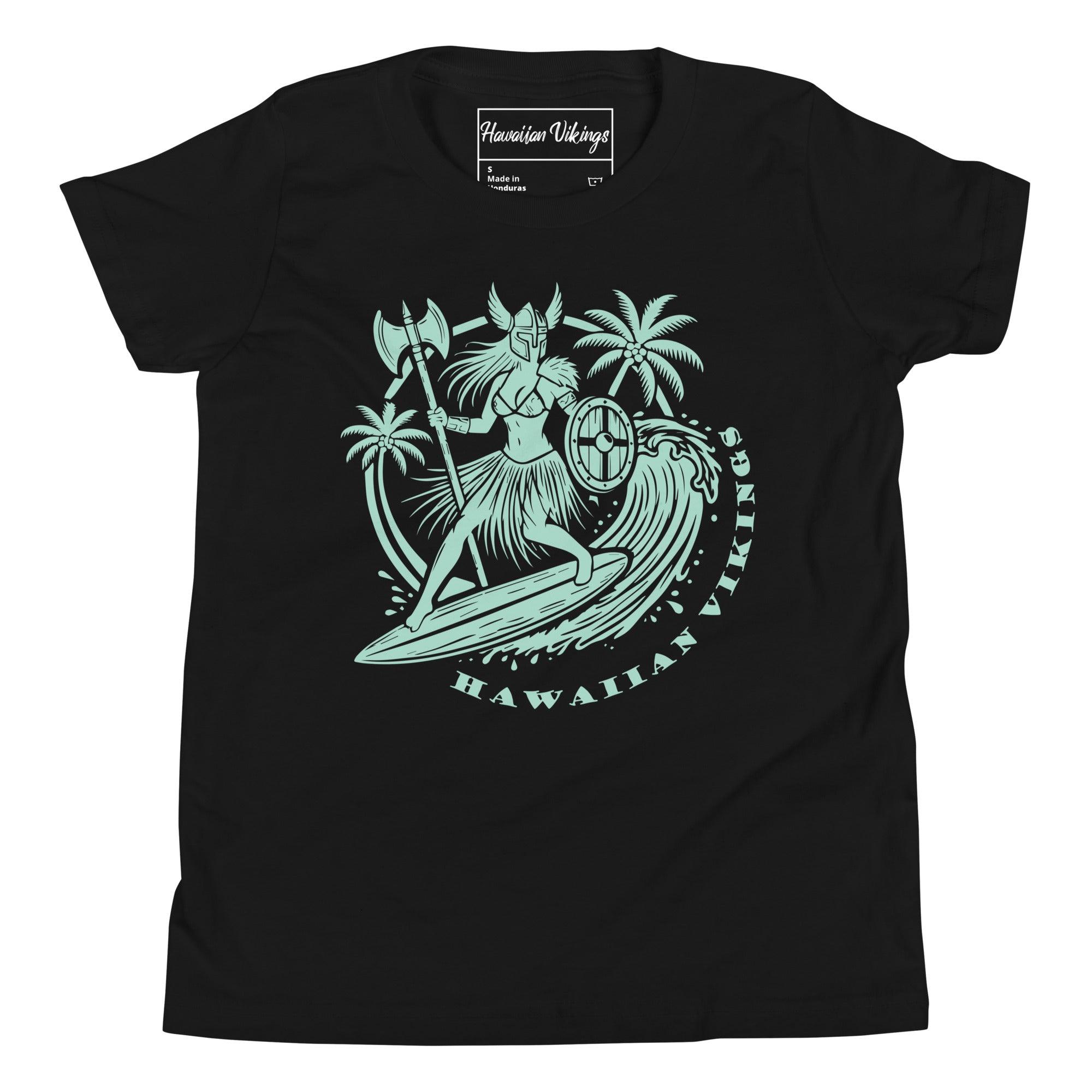 Freyja Surfing Girl's T-Shirt - Hawaiian Vikings