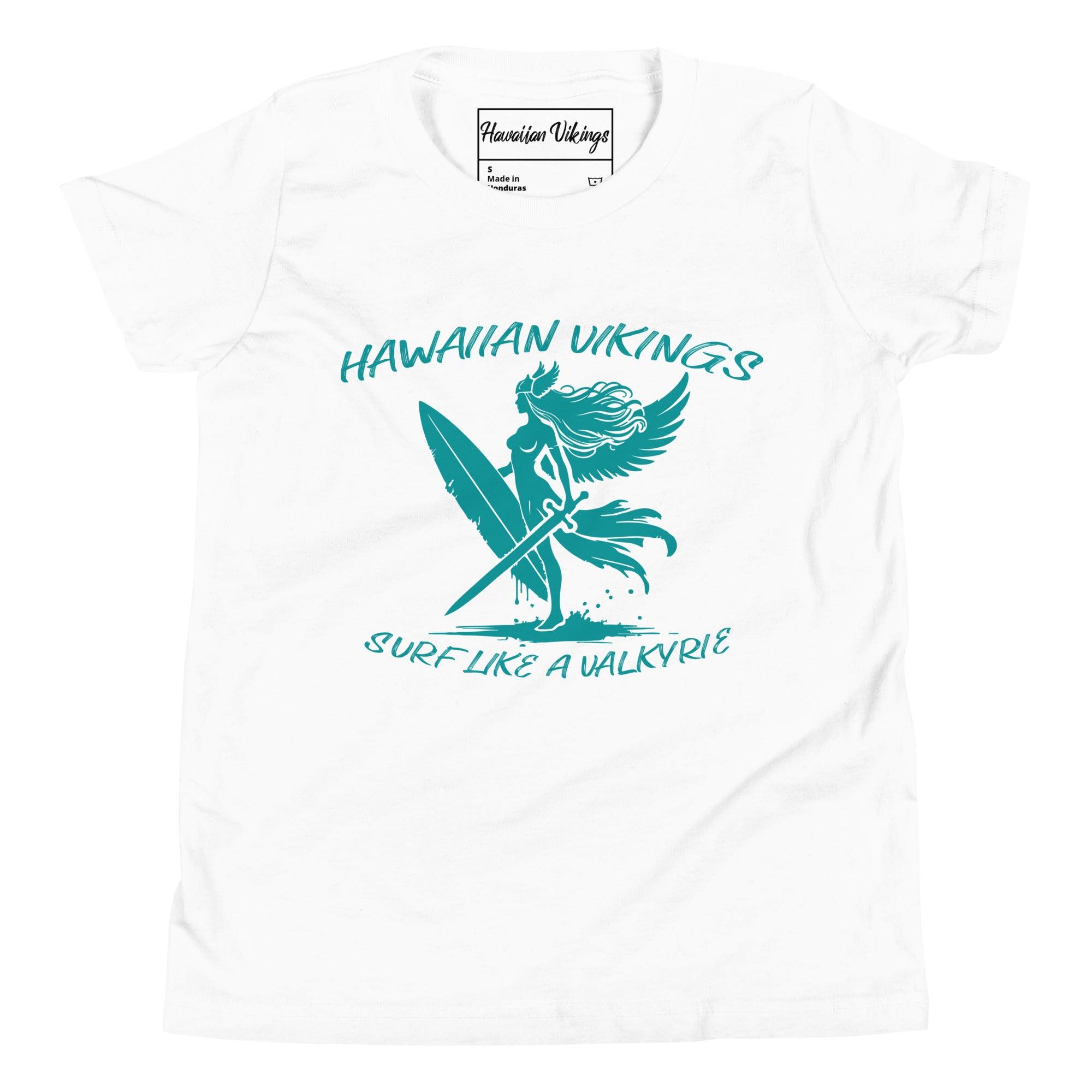 Surf Like a Valkyrie Girl's T-Shirt - Hawaiian Vikings