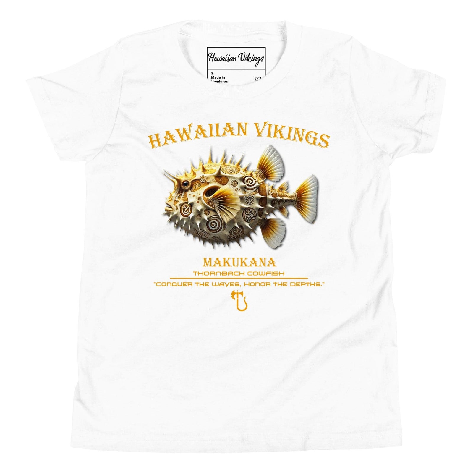 Thornback Cowfish Youth Short Sleeve T-Shirt - Hawaiian Vikings